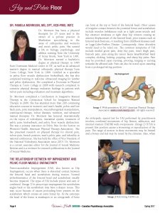 Dr. Morrison featured in The Canadian Physiotherapy Association's Spring Women's Health Newsletter